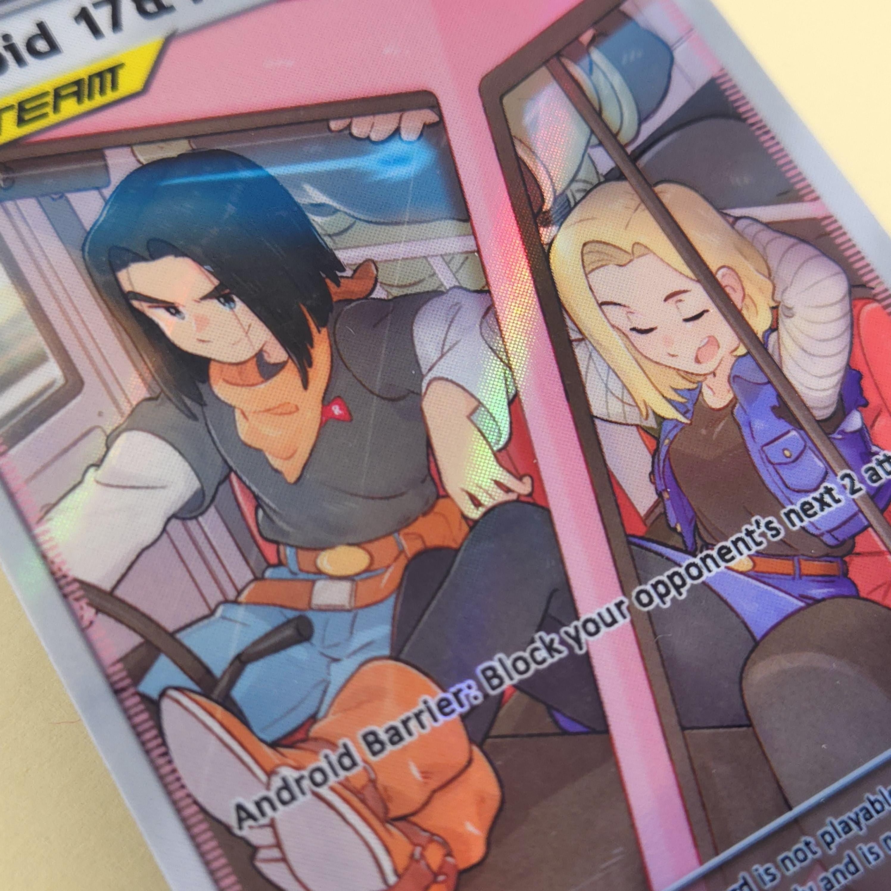 Android 17 & 18 Full Art Trainer - Custom Pokemon Card, Dragon Ball Z ...