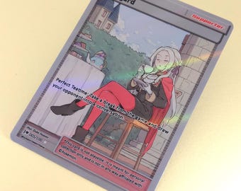 Edelgard Full Art Trainer - Custom Pokemon Card, Edelgard von Hresvelg, Fire Emblem: Three Houses