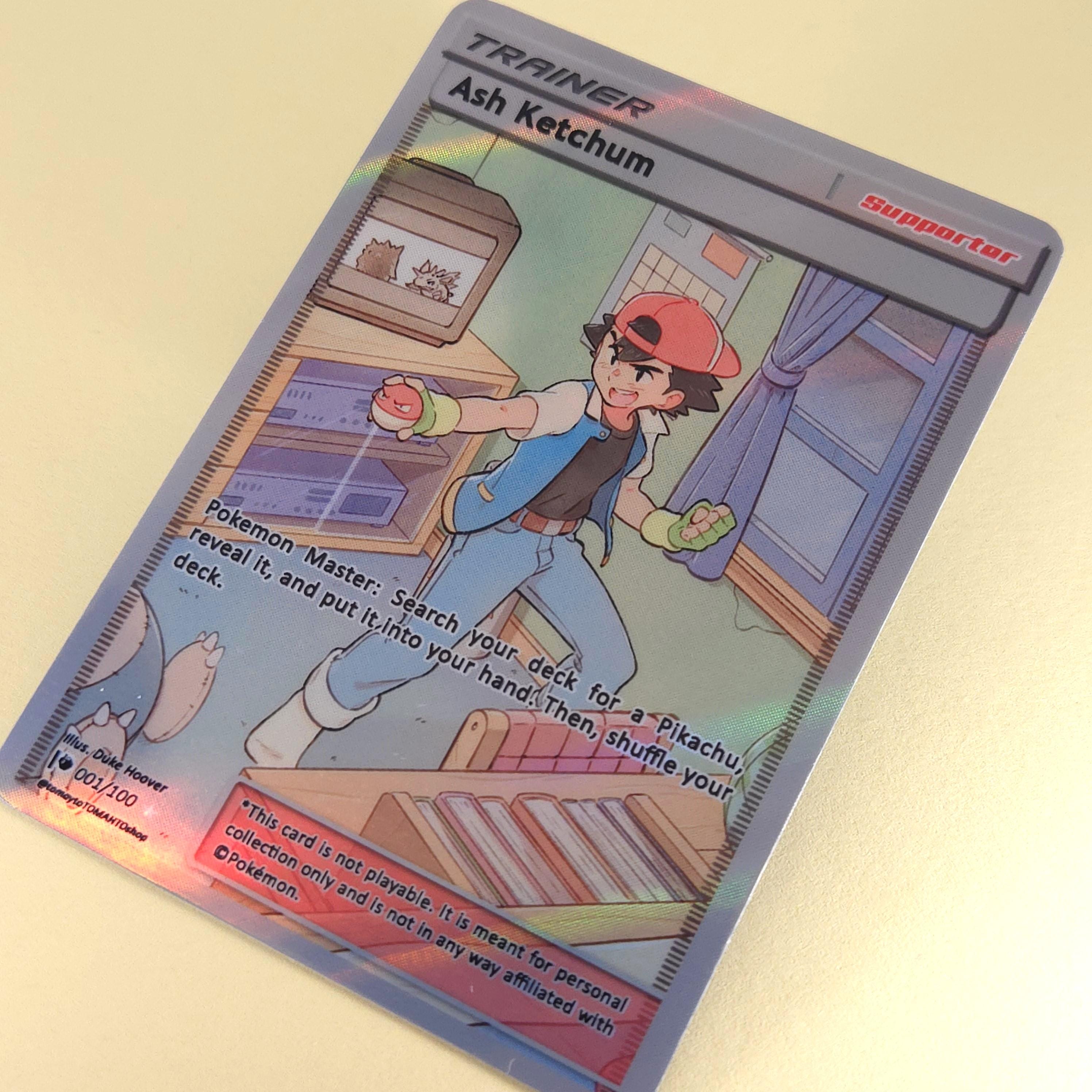 Pokemons Cards Ash Ketchum - Etsy Pokemons Cards Ash Ketchum - Etsy