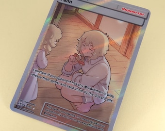 Falin Full Art Trainer - Custom Pokemon Card, Dungeon Meshi, Delicious in Dungeon