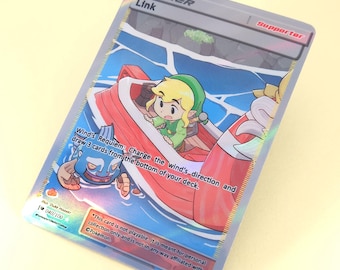 Link Full Art Trainer Card: Zelda Wind Waker Fan Art