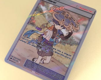 Wanderer Full Art Trainer Card – Custom Genshin Impact Fan Art