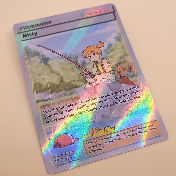 Misty Full Art Trainer - Custom Pokemon Card