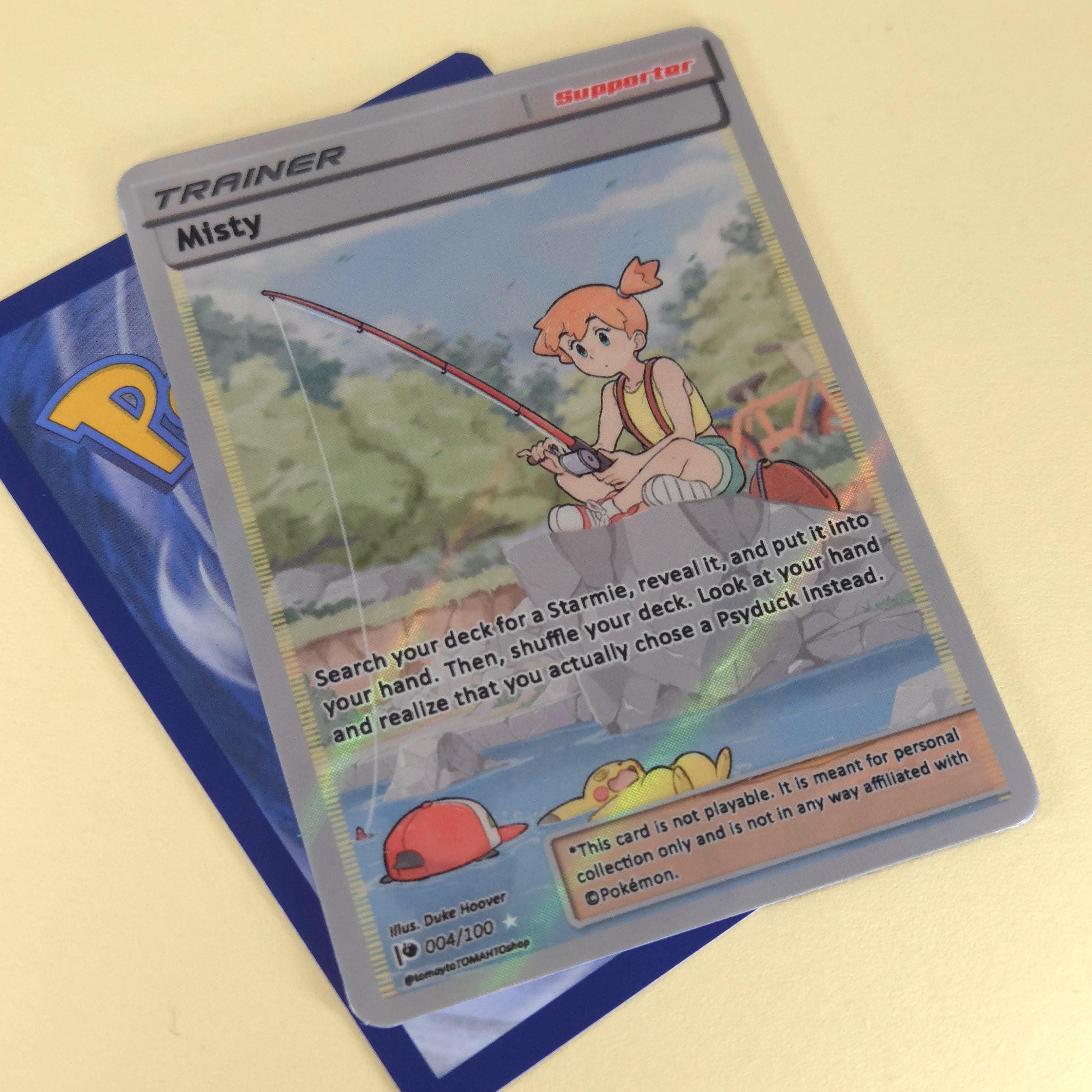 Misty Full Art Trainer - Custom Pokemon Card - Etsy