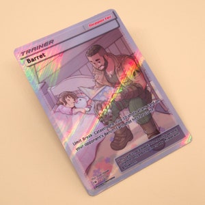 Barret Wallace Full Art Trainer - Custom Pokemon Card, Final Fantasy VII