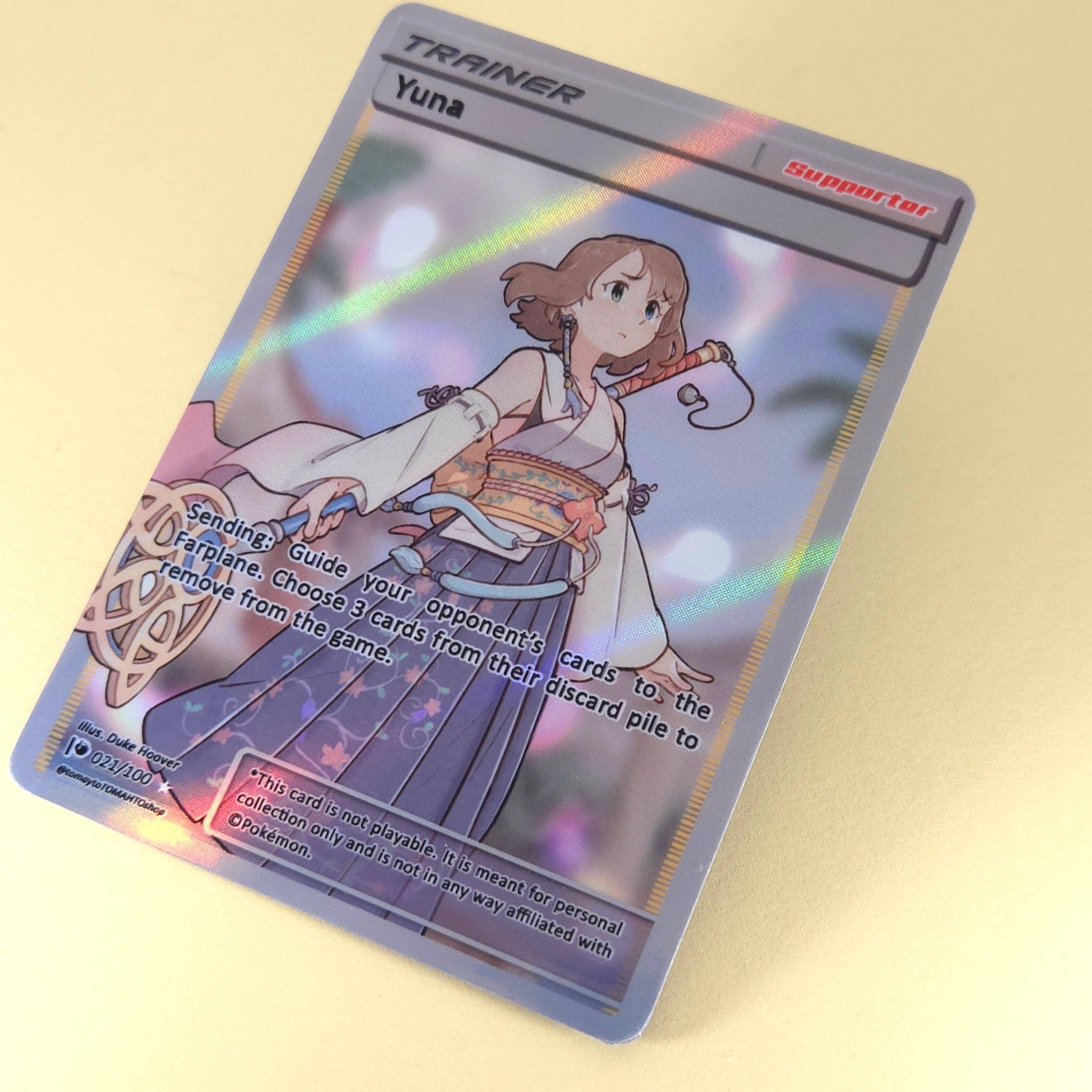 Yuna Full Art Trainer - Custom Pokemon Card, Final Fantasy X