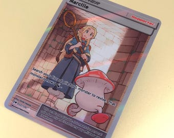 Marcille Full Art Trainer - Custom Pokemon Card, Dungeon Meshi, Delicious in Dungeon