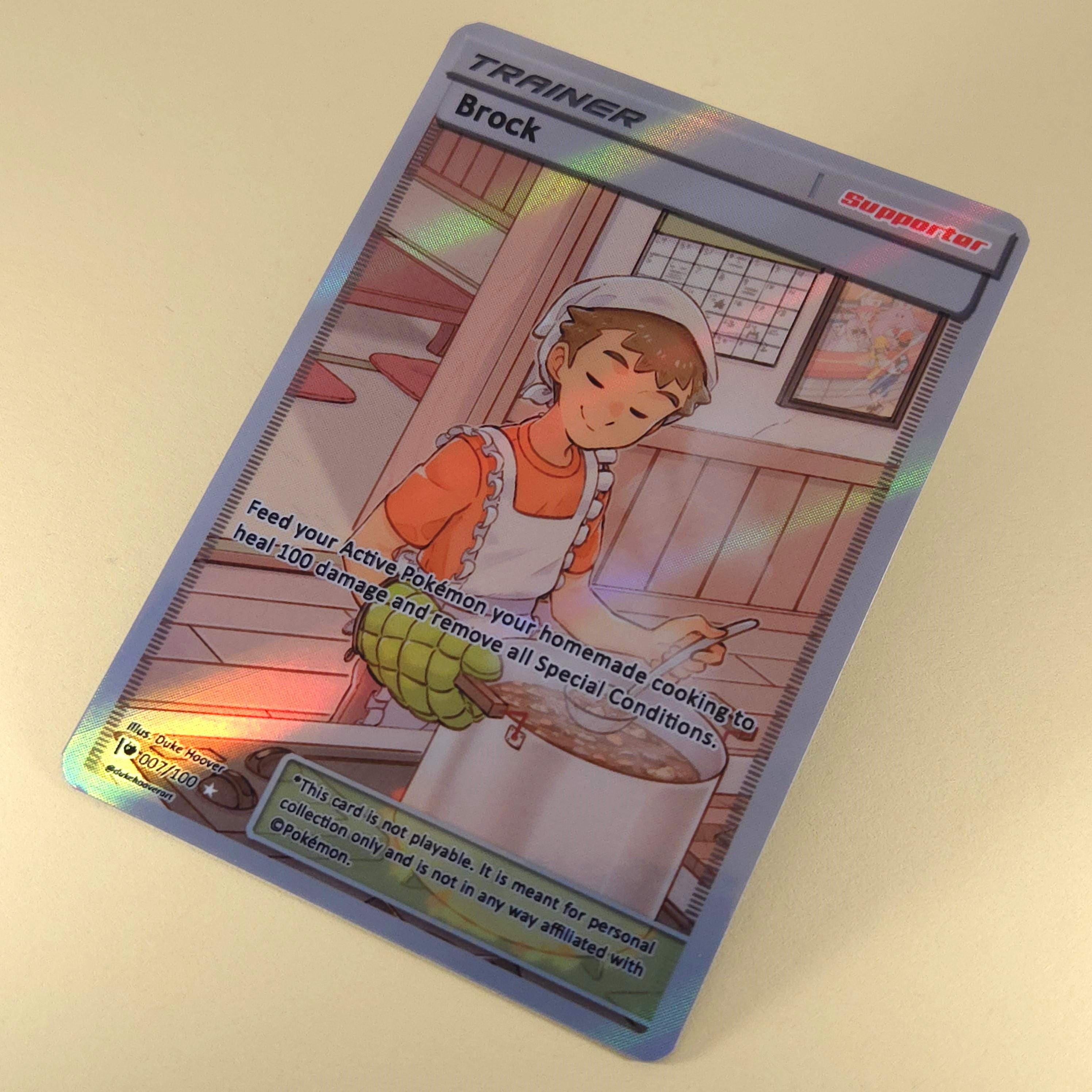 Brock Trainer Card - Etsy Brock Trainer Card - Etsy