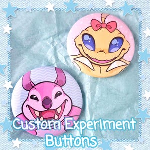 Custom Stitch Experiment Cousins Buttons