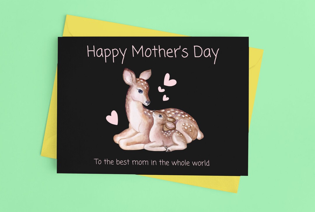 Thoughtful Best Mom Card Printable, Mother's Day, Cute Mother's Day ...