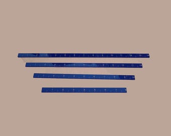 NHD Straight Ruler Set of 4, lengths in 8", 10", 12" and 14"