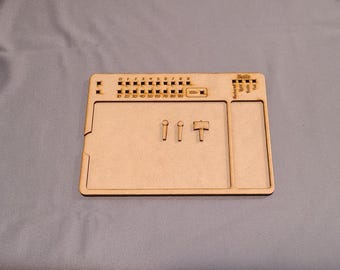 Ship Card Holder for Kings of War Armada with Damage tracker and Speed tracker