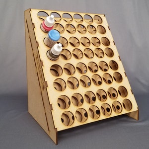 48 - 26mm Dropper Bottles, Large Paint Rack good for Reaper, Army Painter, Vallejo and others.