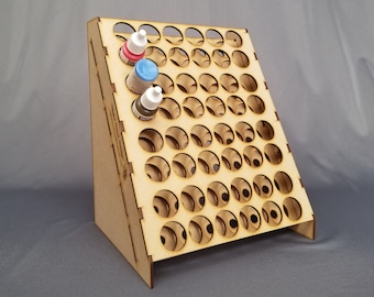 48 Dropper Bottle Paint Rack – 26mm Army Painter, Vallejo and others