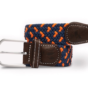 Woven Belt - Navy / Orange Spot