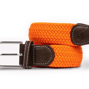 Woven Belt - Tangerine Orange