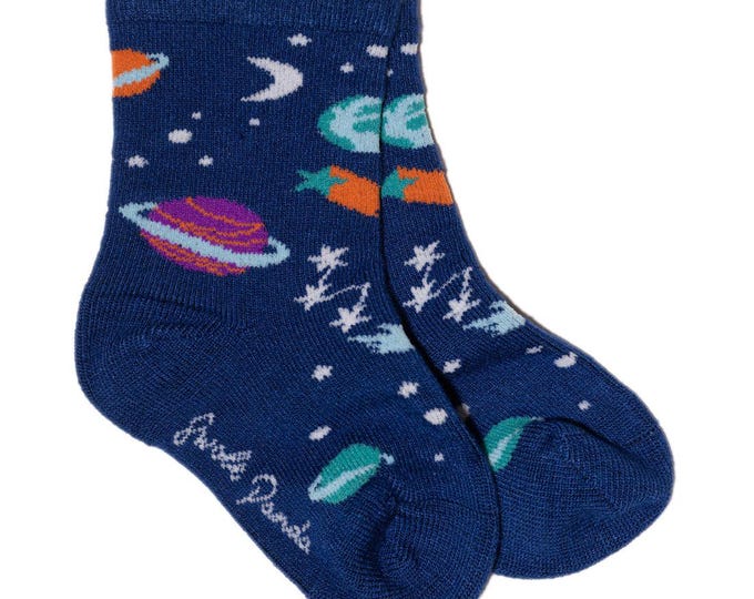 Children's Outer Space Bamboo Socks