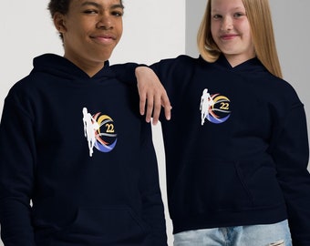 Caitlin Clark 22 Front and Back Print Youth Hoodie