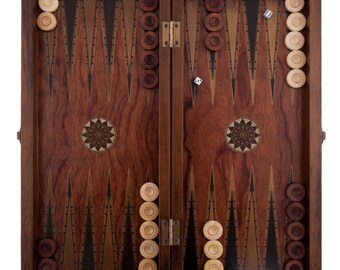 19 Handmade Elegant Backgammon Set Helena Wood Art 