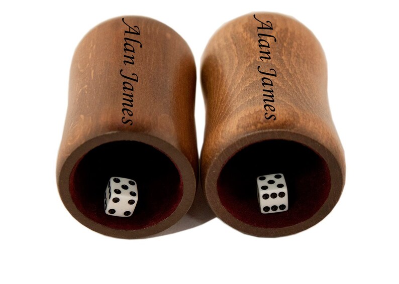 Personalized Dice Cups Wooden Backgammon Dice Cup Wooden Etsy