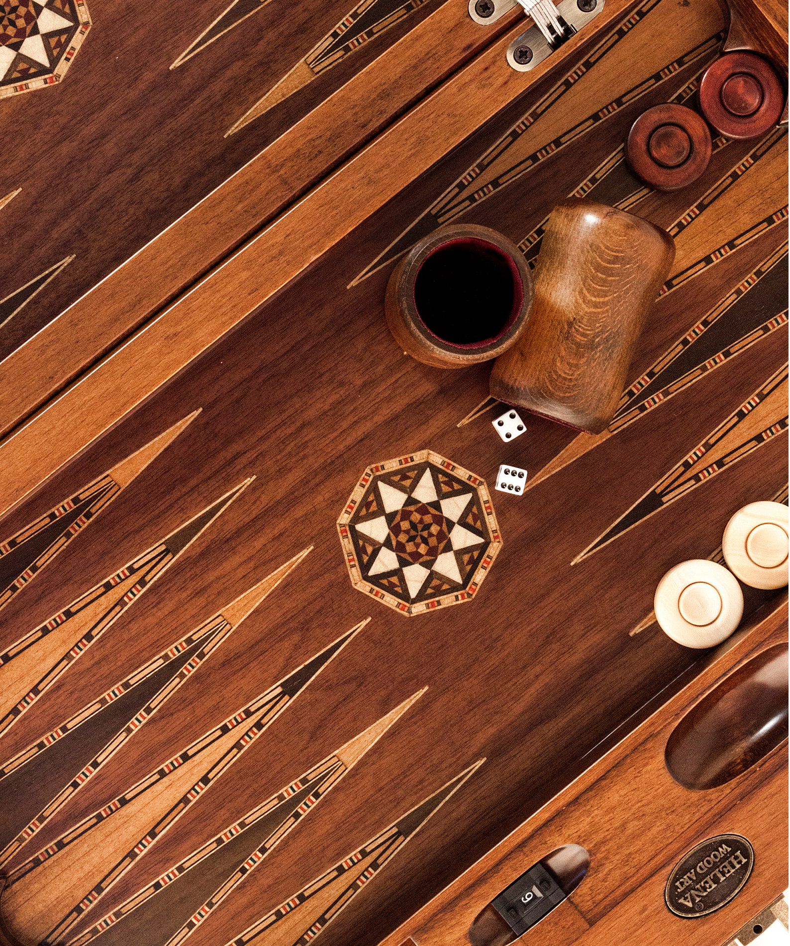 21.5 Inch Queen Backgammon Set Walnut Etsy