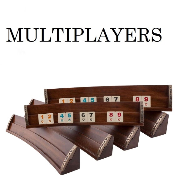 8 Players Rummy Cube Board Game Set Customized Oval Rummikub Etsy