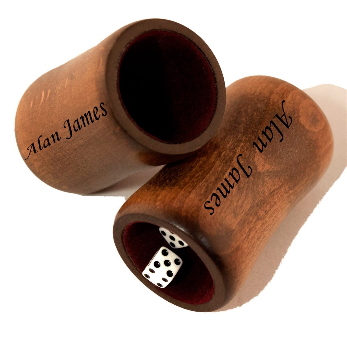 Personalized Dice Cups Wooden Backgammon Dice Cup Wooden Etsy