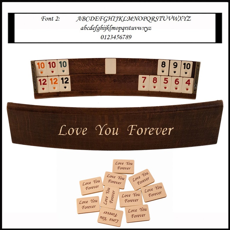 Wooden Handmade Curved Rummy Cube Game Set Elliptic Rummikub Etsy