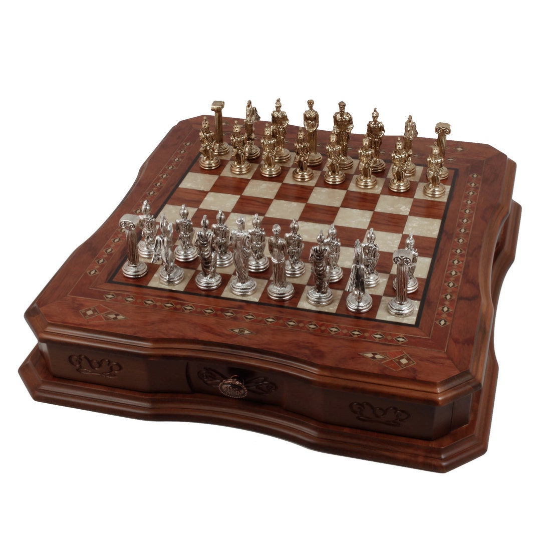 Trademark Games Wooden Book Style Chess Board with Staunton