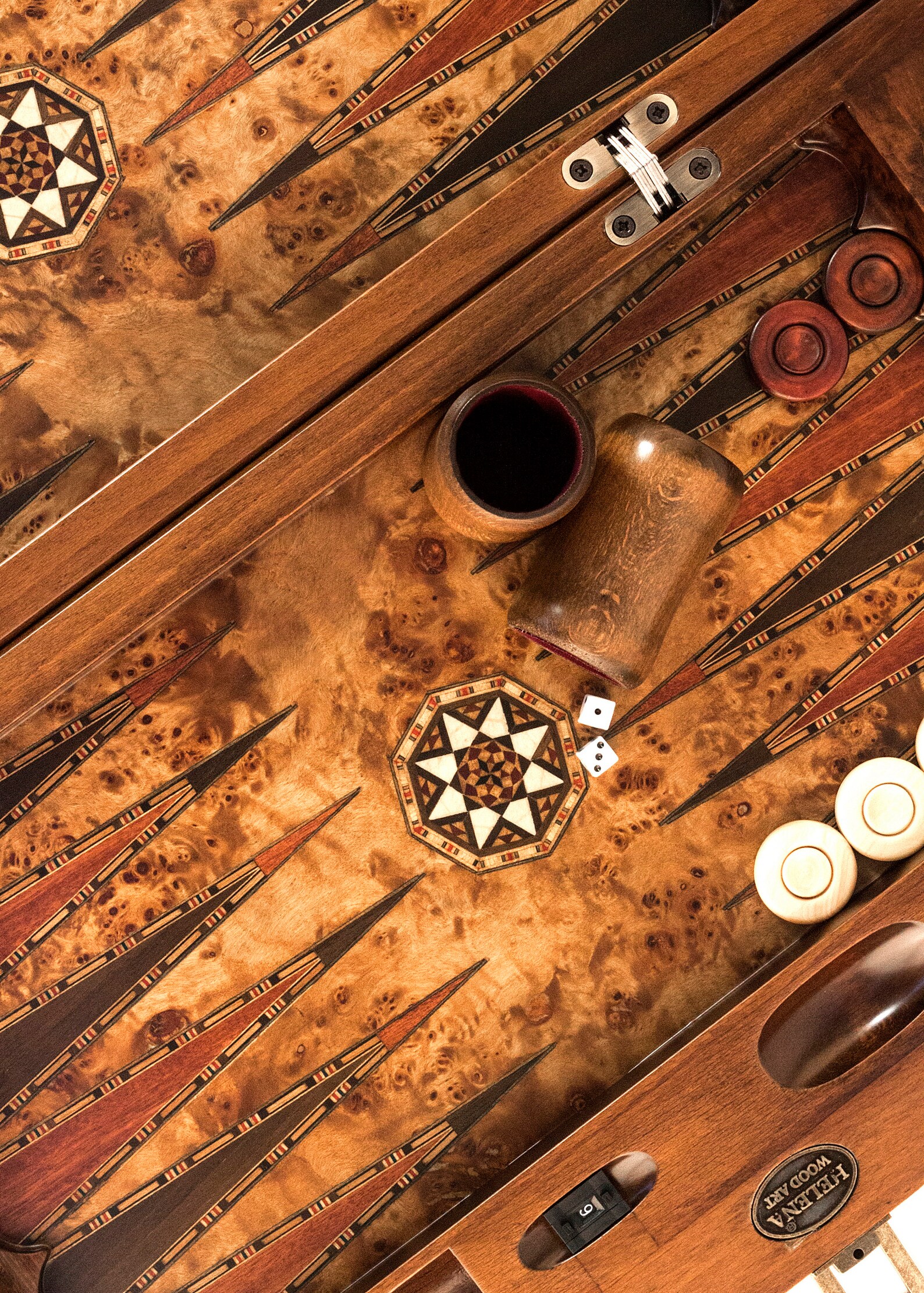 21.5 Inch Queen Backgammon Set Mazel Etsy