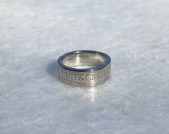 Hochzeitsring Auch als Halskette m\u00f6glich! Ring Coin Ring M\u00fcnzringe Bundesrepublik Deutschland 10 Pfennig