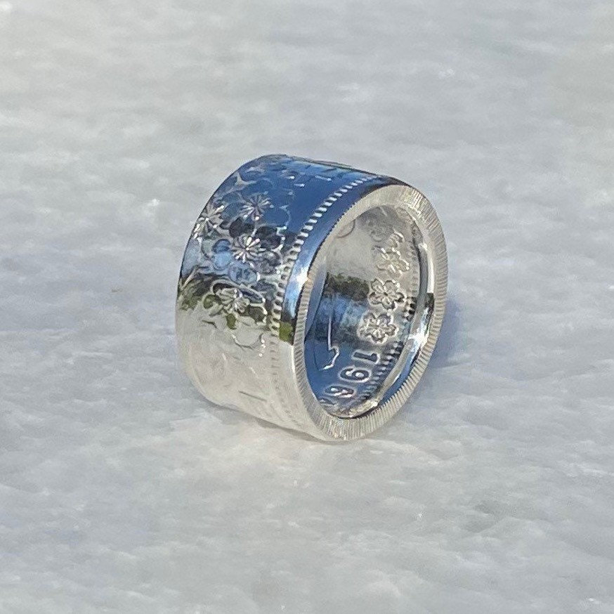 1964 Tokyo Olympics 1000 Yen Silver Coin Ring - Etsy