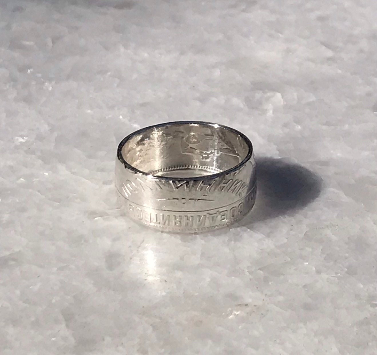 Russian Half R USSR Soviet Russian Half Ruble Silver Coin Ring - Etsy