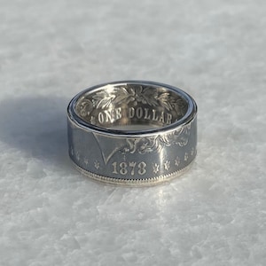1800’s Morgan Silver Dollar Coin Ring