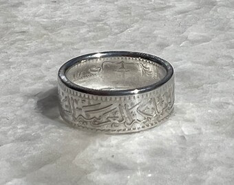 Arabian 1/2 Riyal Vintage Silver Ring