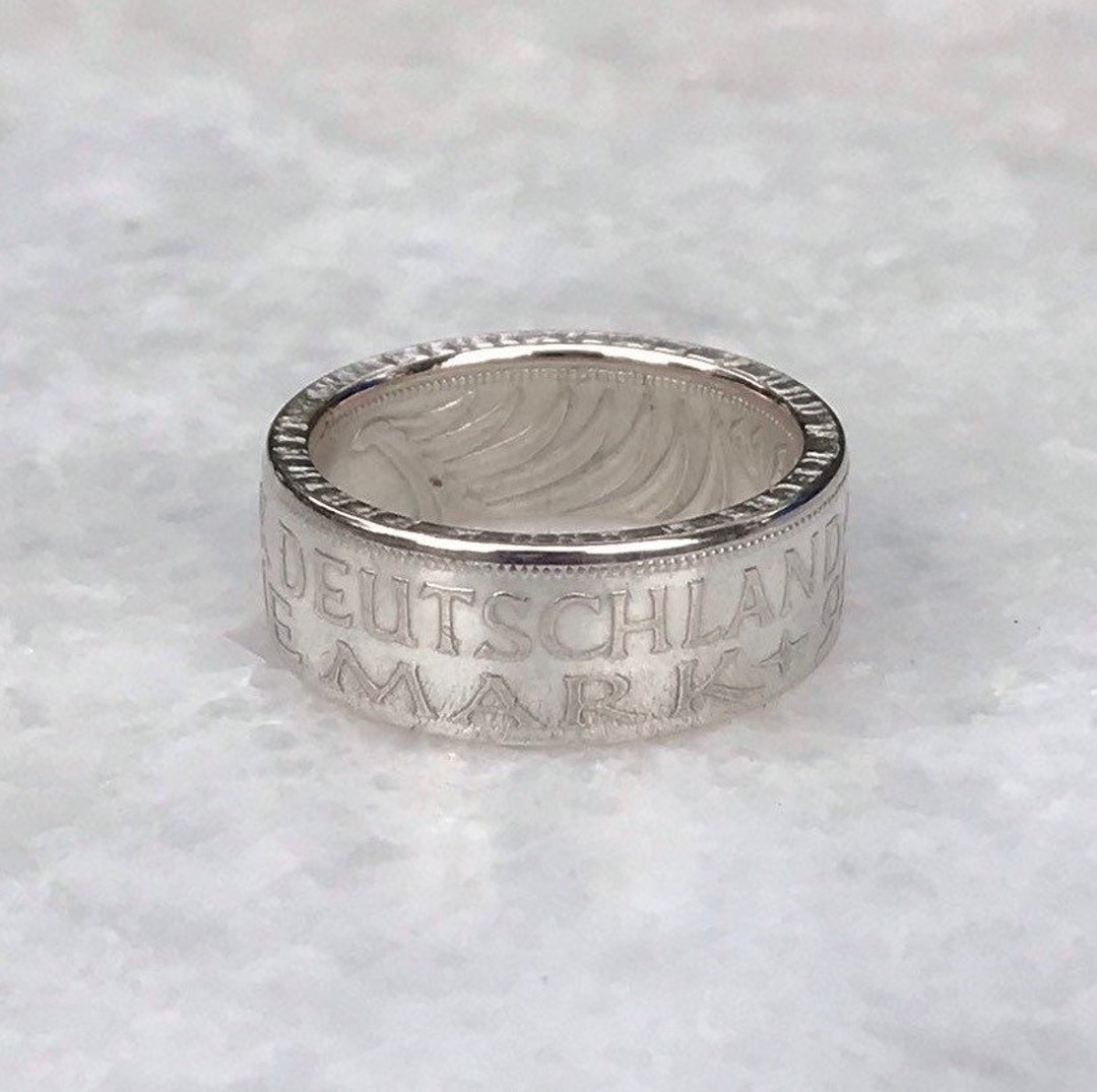 ドイツ5マルク銀貨リング - Etsy 日本