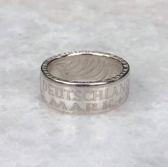 オールド／リング／ドイツ／5マルク銀貨／♯15 ドイツ5マルク銀貨リング - Etsy 日本
