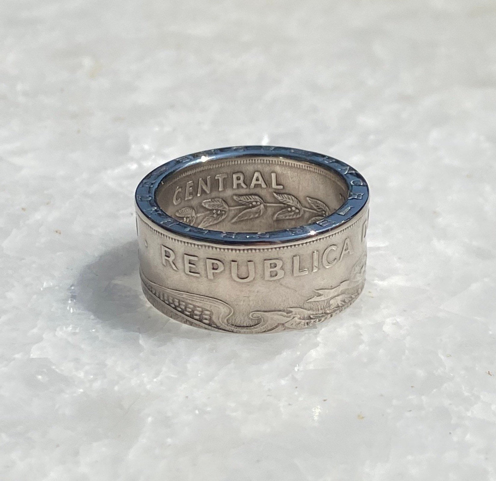 Costa Rica 1 Colón Coin Ring - Etsy