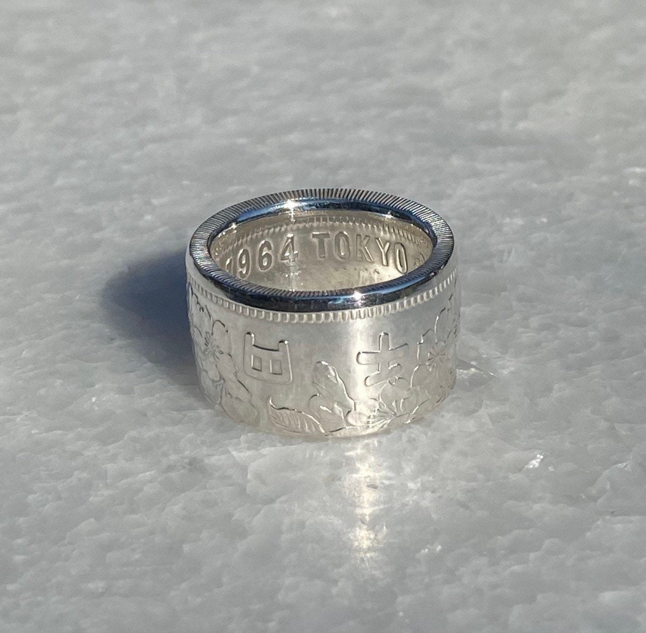 1964 Tokyo Olympics 1000 Yen Silver Coin Ring - Etsy