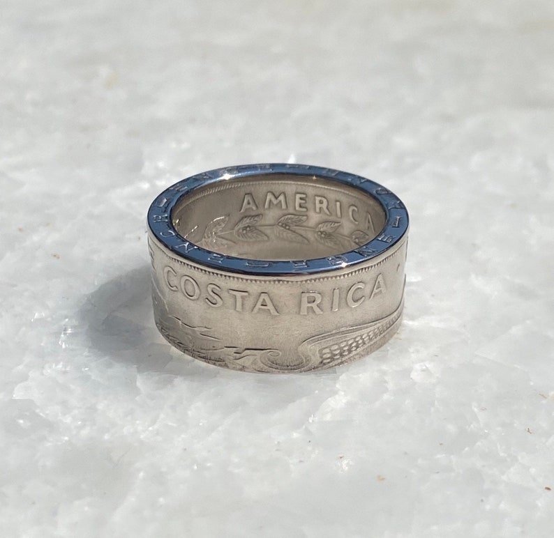 Costa Rica 1 Colón Coin Ring - Etsy