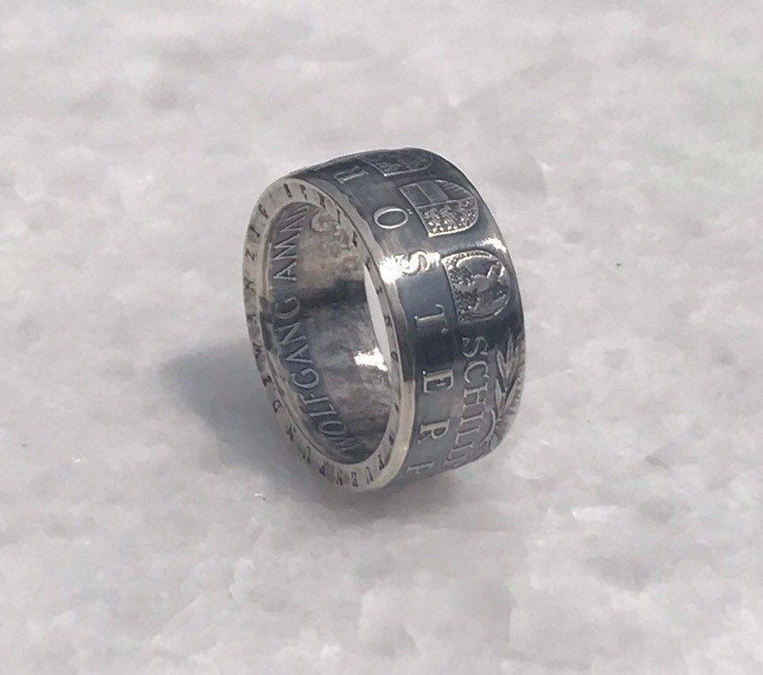 Austrian 25 Schilling Silver Coin Ring - Etsy