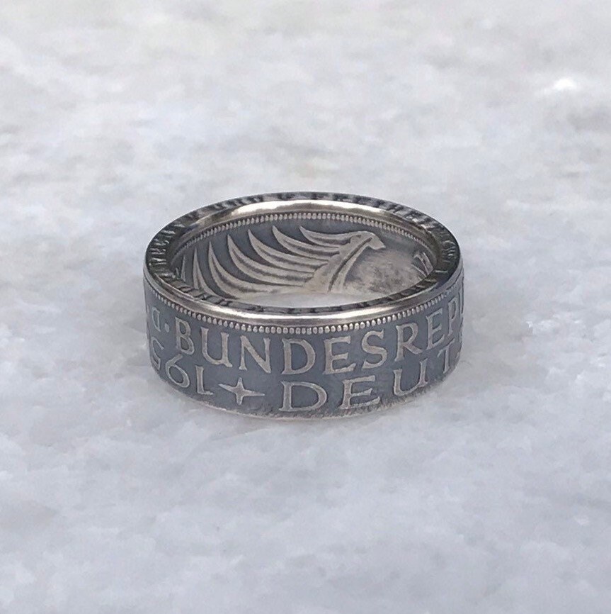 ドイツ5マルク銀貨リング - Etsy 日本