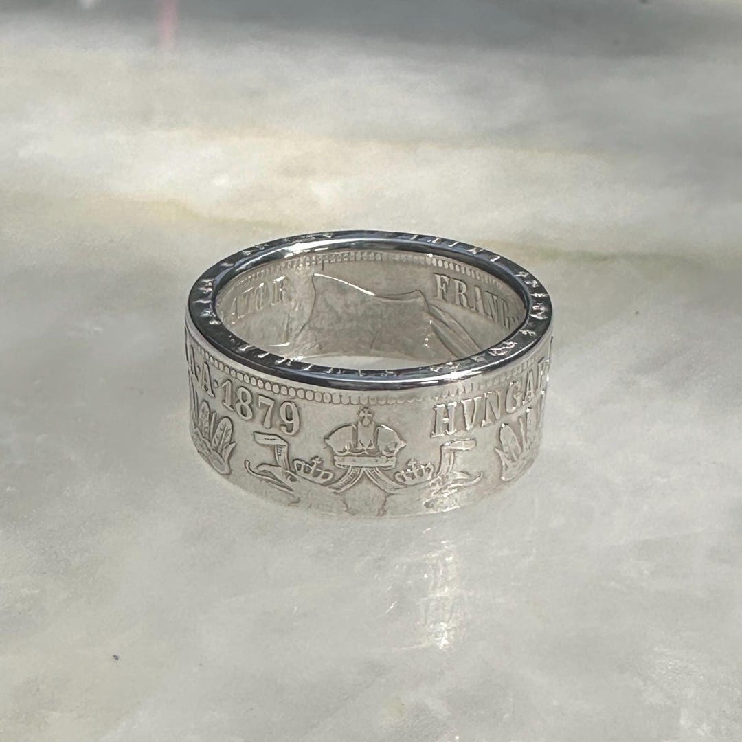 Austria Hungary Florin Silver Coin Ring - Etsy
