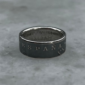Antique Spanish Silver Coin Ring