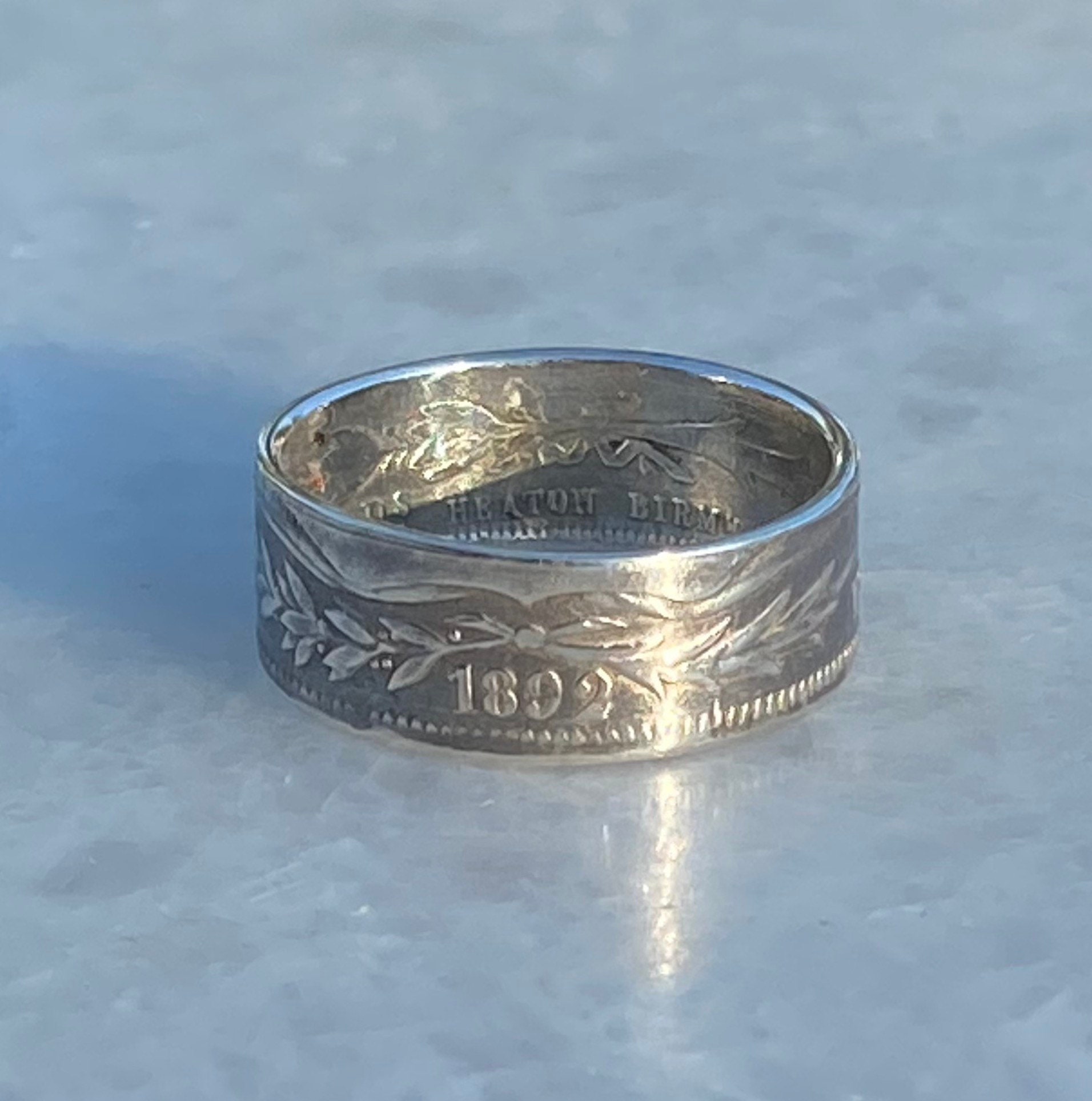 Costa Rica Antique Silver Coin Ring - Etsy