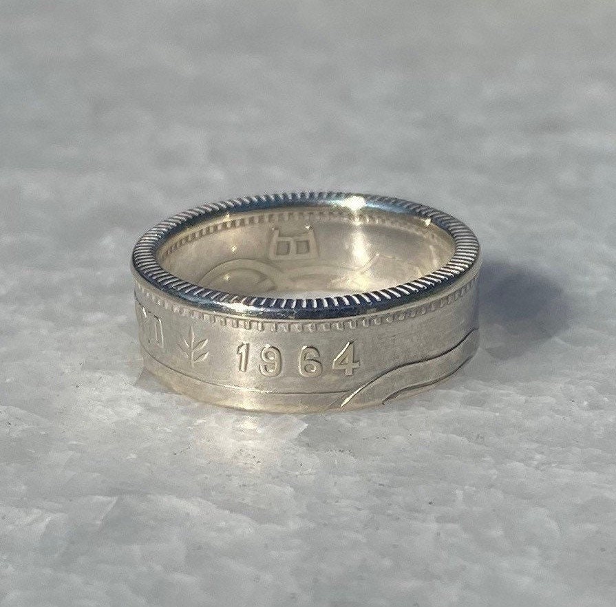 1964 Tokyo Olympics 100 Yen Silver Japanese Coin Ring - Etsy