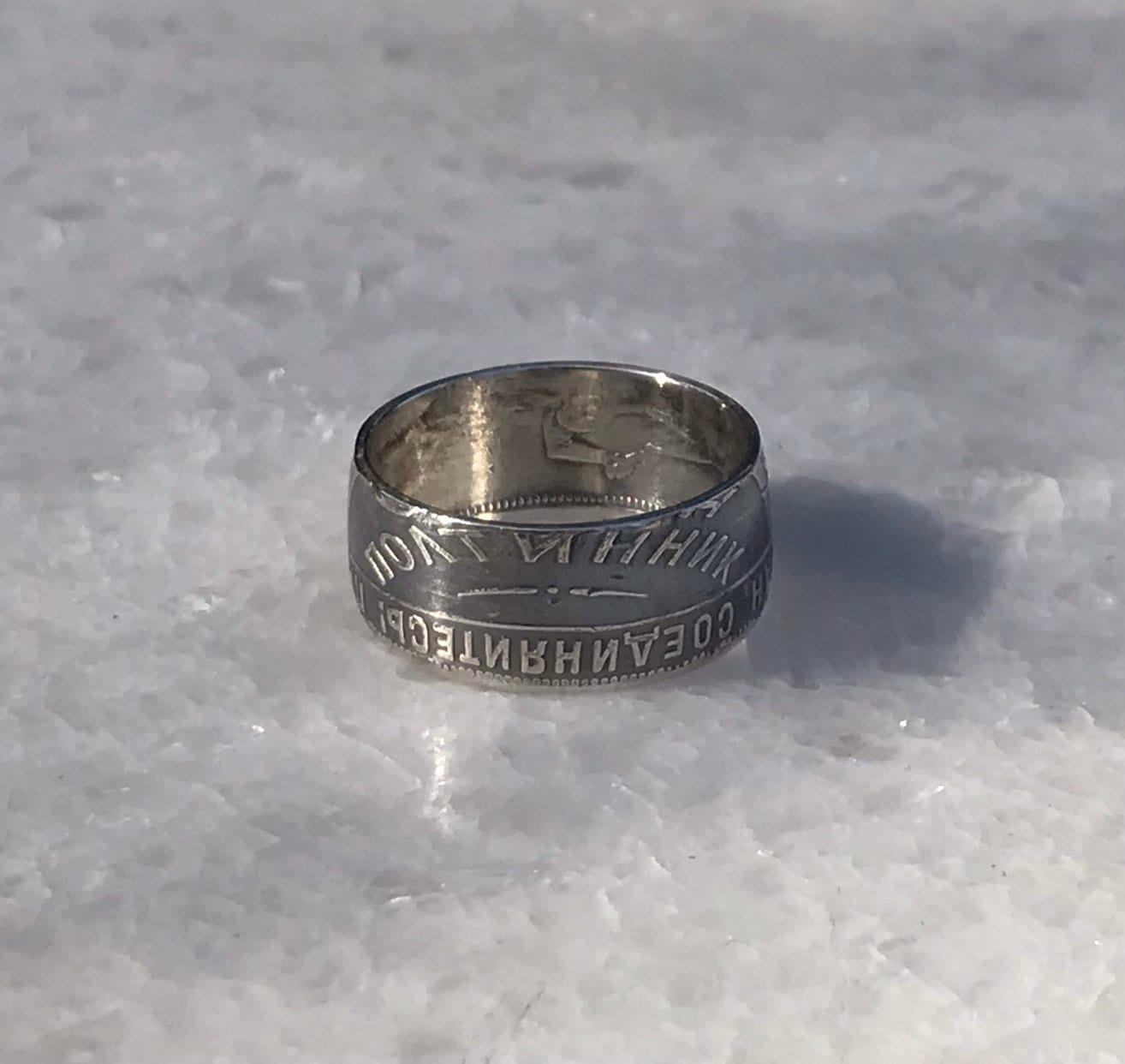 Russian Half R USSR Soviet Russian Half Ruble Silver Coin Ring - Etsy
