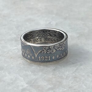104 Year Old Morgan Silver Dollar Coin Ring