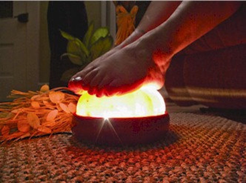 DETOX Natural Himalayan Salt Lamp Hand / Feet Dome Etsy
