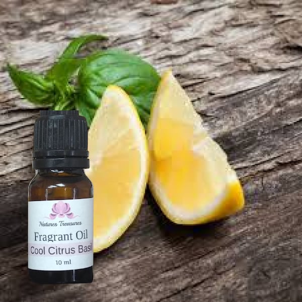 Cool Citrus Basil Fragrance Oil - Candles - Soap - Skin & Hair Care